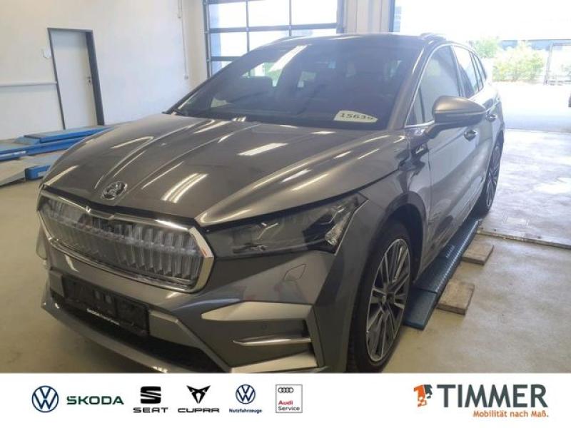 SKODA  Enyaq iV 85x L&K +WÄPU +AHK +360° +CANTON +MATRI, Graphite Grau Metallic