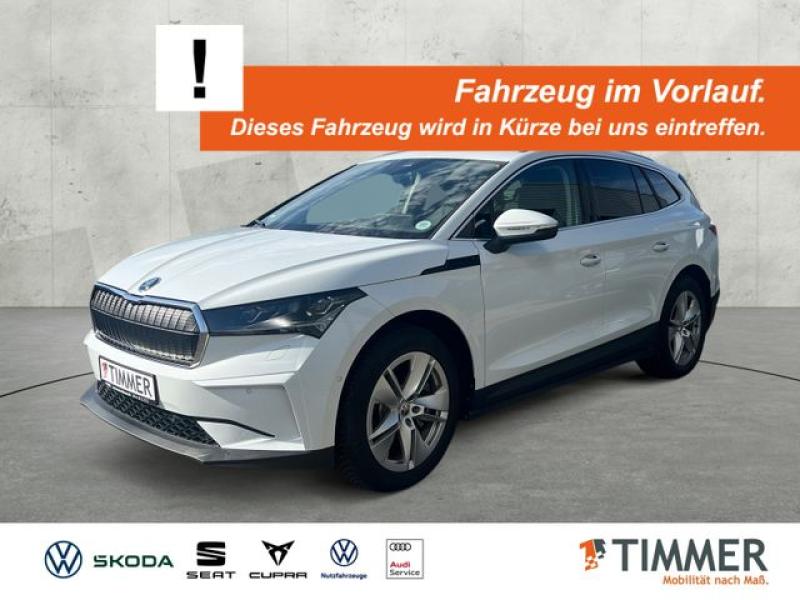 SKODA  Enyaq iV 80 LOFT +WÄPU +AHK +MATRIX +ACC +CARPLA, Moon Weiß Perleffekt