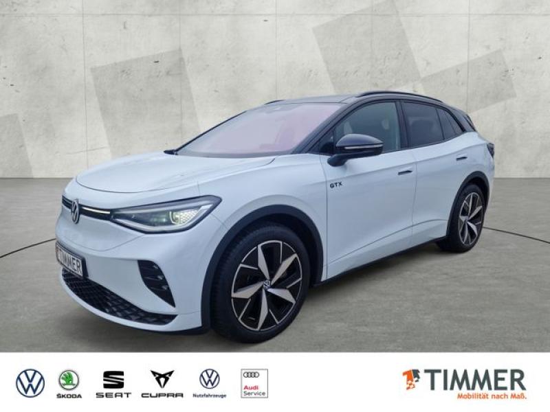 VW  ID.4 GTX 4M 82 kWh +AHK +PANO +360° +IQ.LIGHT +A, Gletscherweiß Metallic