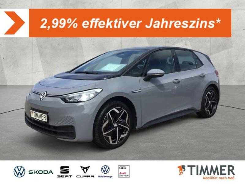 VW  ID.3 PURE PERF. 55kWh +LED +CARPLAY +NAVI +LM +, Mondsteingrau Schwarz