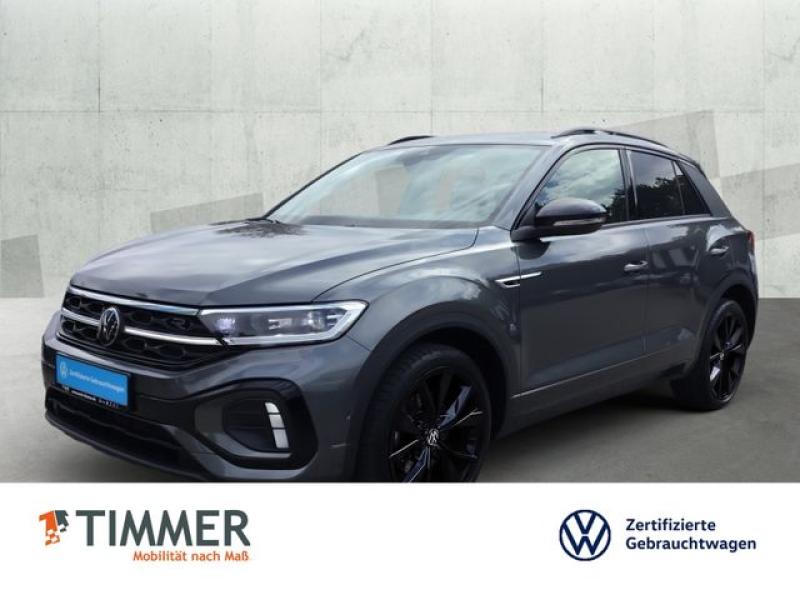 VW  T-Roc 1.5 TSI DSG R-LINE BLACK +AHK +IQ.LIGHT +A, Indiumgrau Metallic