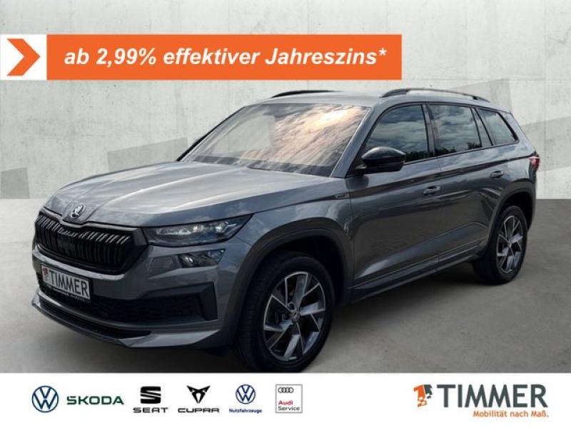 SKODA  Kodiaq 2.0 TDI DSG 4x4 SPORTLINE +AHK +MATRIX +A, Graphite Grau Metallic