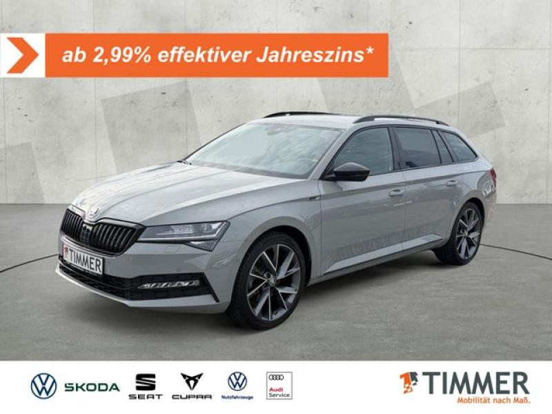 SKODA  Superb Combi 2.0 TDI DSG SPORTLINE +AHK +MATRIX, Stahl Grau