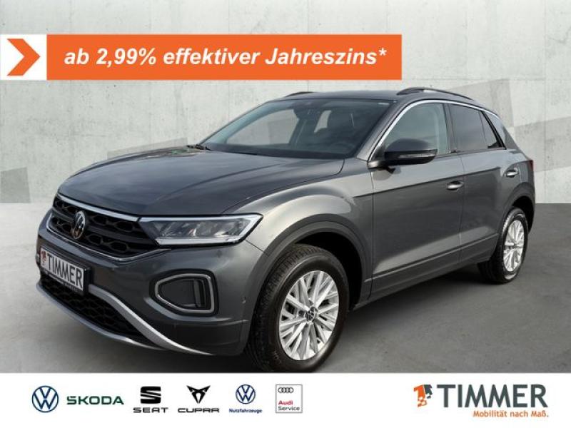 VW  T-Roc 1.5 TSI DSG LIFE +LED +ACC +VIRTUAL +NAVI, Indiumgrau Metallic