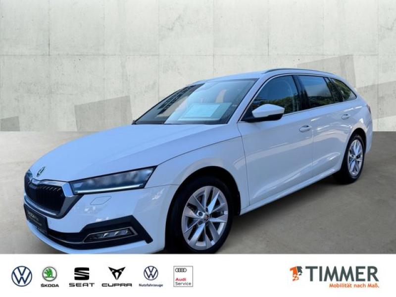 SKODA  Octavia Combi 1.5 eTSI DSG STYLE +AHK +LED +ACC, Candy Weiß