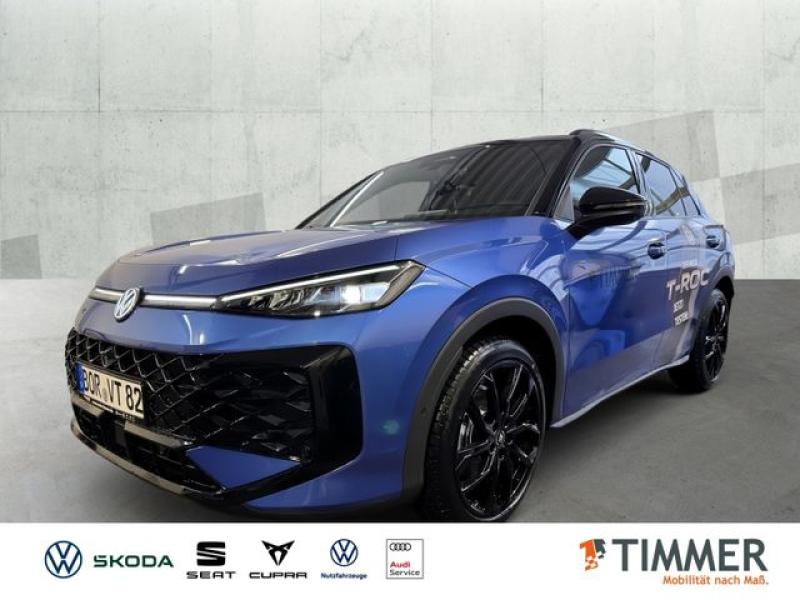 VW  T-ROC 1.5 l eTSI DSG R-Line "neues Modell"IQ-DRI, Celestial Blue Metallic Schwar