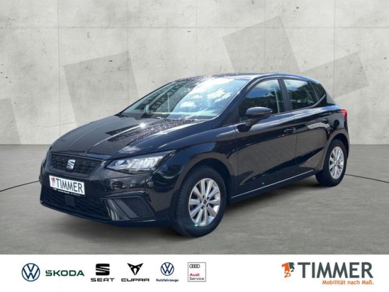 SEAT  Ibiza 1.0 TSI STYLE +LED +NAVI +SHZ +ALU +APP-CO, Midnight Schwarz Metallic