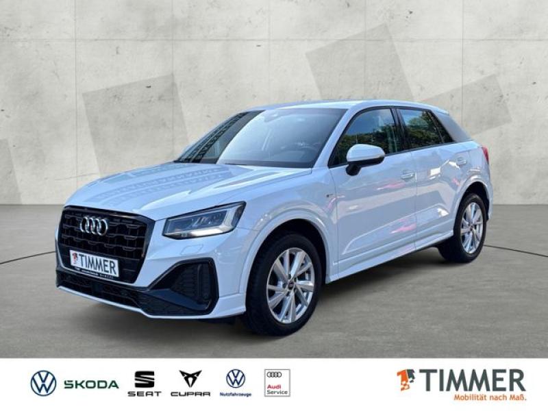 AUDI  Q2 35 TFSI S tronic S LINE BLACK +LED +ACC +RKAM, Gletscherweiß Metallic
