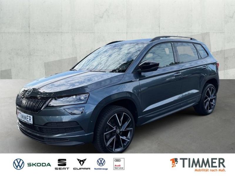 SKODA  Karoq 1.5 TSI DSG SPORTLINE +AHK +360° +LED +ACC, Quarz Grau Metallic