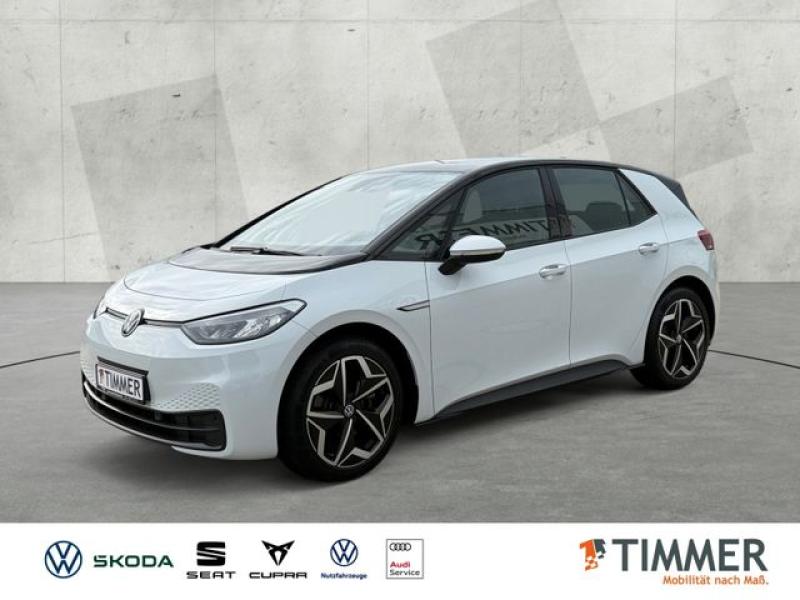VW  ID.3 PURE PERF. 55 kWh +WÄPU +LED +ACC +NAVI +19, Gletscherweiß Metallic