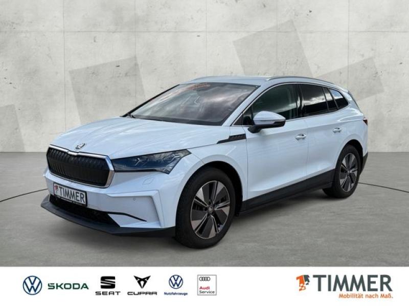 SKODA  Enyaq iV 80x LOFT +AHK+MATRIX+CARPLAY+RKAM+NAVI+, Moon Weiß Perleffekt