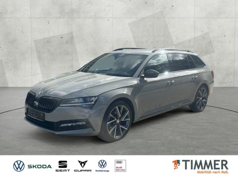 SKODA  Superb Combi 2.0 TDI DSG SPORTLINE +AHK +MATRIX, Stahl Grau