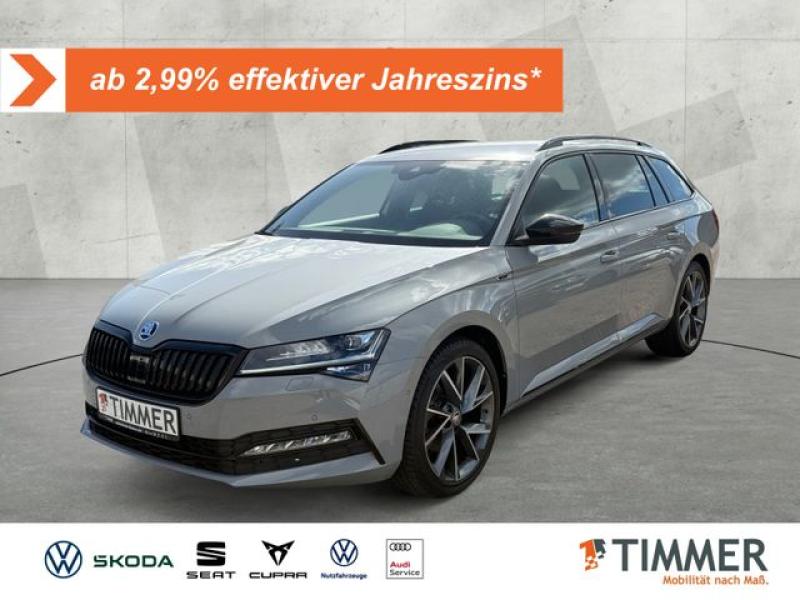 SKODA  Superb Combi 2.0 TDI DSG SPORTLINE +AHK +MATRIX, Stahl Grau