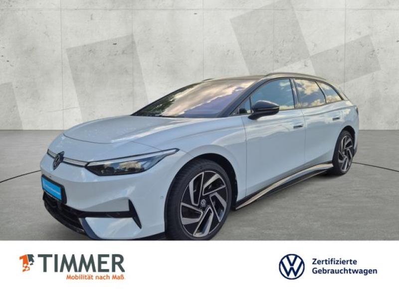 VW  ID.7 Tourer PRO 82 kWh BLACK +WÄPU +AHK +H&K +36, Gletscherweiß Metallic