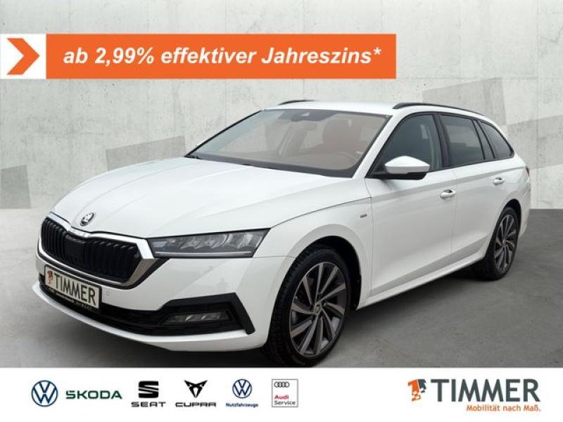 SKODA  Octavia Combi 2.0 TDI DSG TOUR +AHK+LED+ACC+NAVI, Candy Weiß