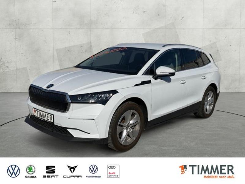 SKODA  Enyaq iV 80 LOFT +LED+ACC+CARPLAY+RKAM+NAVI+SHZ+, Moon Weiß Perleffekt