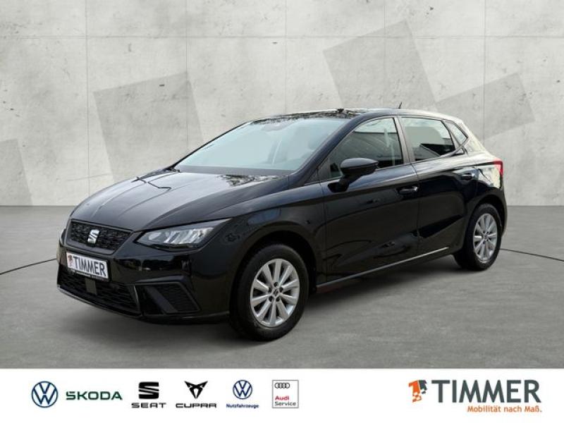 SEAT  Ibiza 1.0 TSI STYLE +LED +RKAM +NAVI +SHZ +ALU +, Midnight Schwarz Metallic