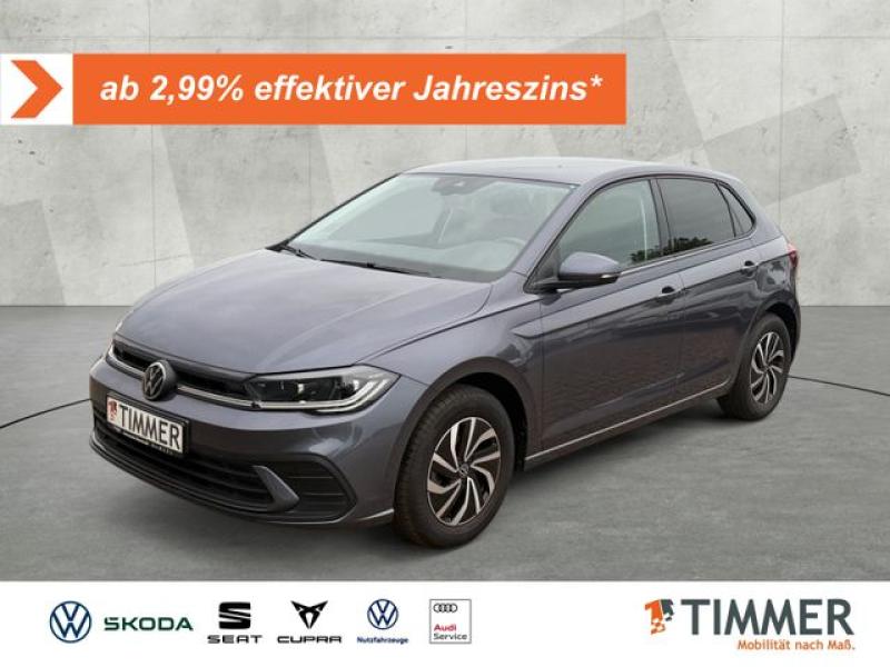 VW  Polo 1.0 LIFE +IQ.LIGHT+NAVI+SHZ+ALU+CARPLAY+, Rauchgrau Metallic