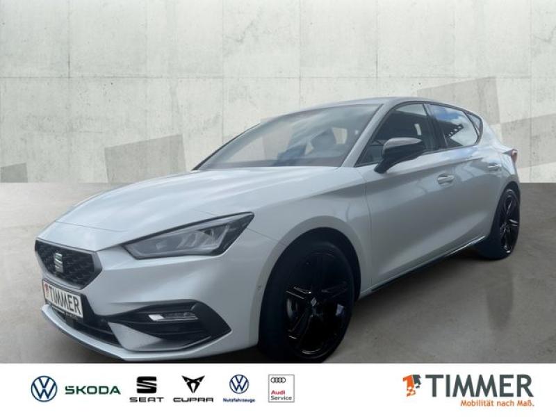 SEAT  Leon FR Black Edition 1.5eTSI 110kW (150 PS) *DS, Glacial Weiß Metallic