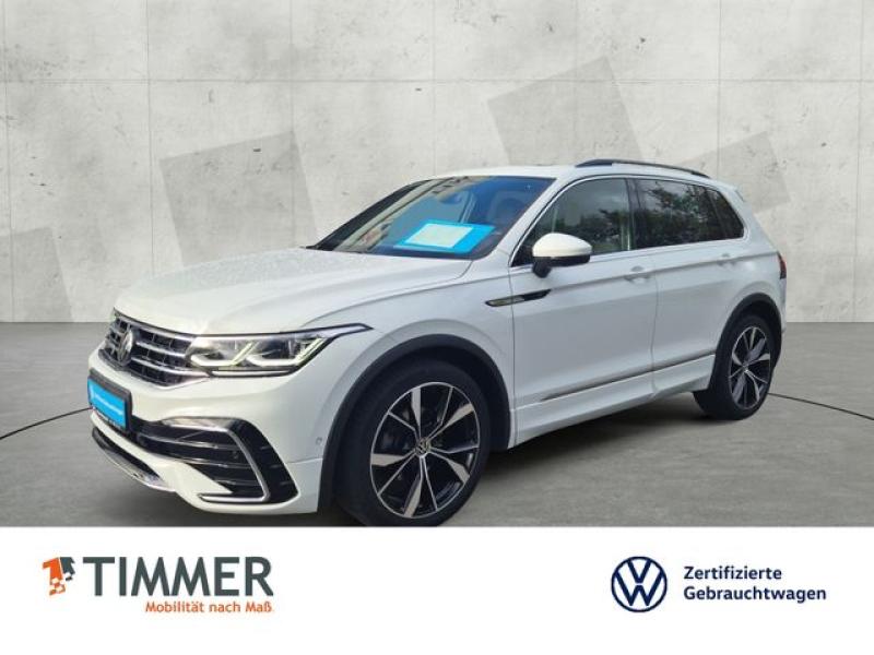 VW  Tiguan 2.0 TDI DSG R-LINE +AHK +360° +PANO +STHZ, Pure White