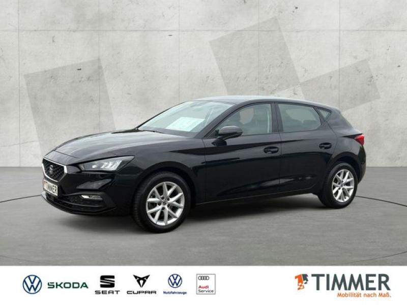 SEAT  Leon 1.0 eTSI DSG STYLE +LED +NAVI +SHZ +ALU +CA, Midnight Schwarz Metallic