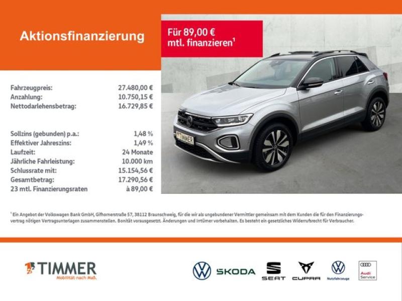 VW  T-Roc 2.0 TDI DSG GOAL *AHK *LED *RKAM *ACC *APP, Pyritsilber Metallic