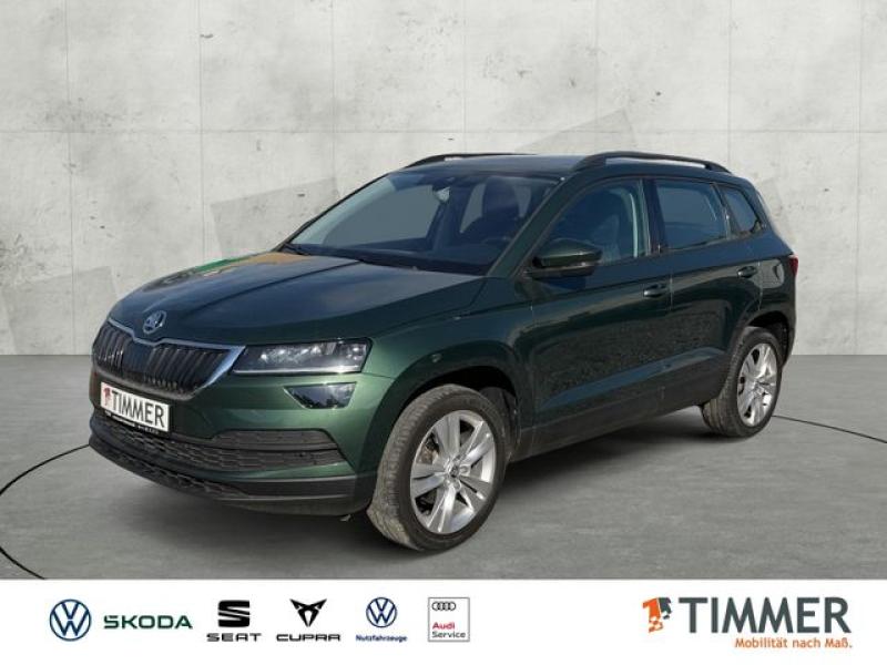 SKODA  Karoq 2.0 TDI DSG STYLE +AHK +LED +ACC+NAVI+SHZ+, Emerald Grün Metallic