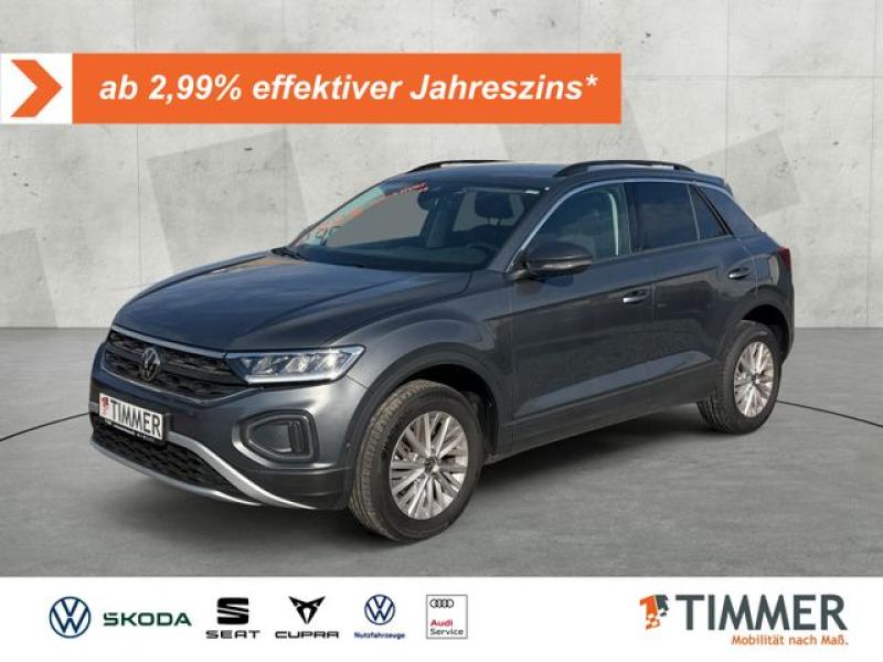 VW  T-Roc 1.5 TSI DSG LIFE +LED +ACC+NAVI+ SHZ+ APP+, Indiumgrau Metallic