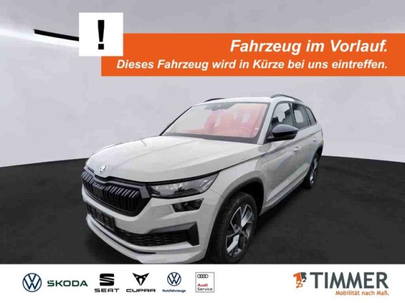 SKODA  Kodiaq 2.0 TDI DSG 4x4 SPORTLINE +AHK +PANO +MAT, Stahl Grau