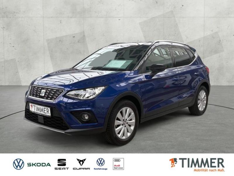 SEAT  Arona XCELLENCE 1.0 TSI 115 PS DSG AHK+GJR+RKAM+, Mystery Blau