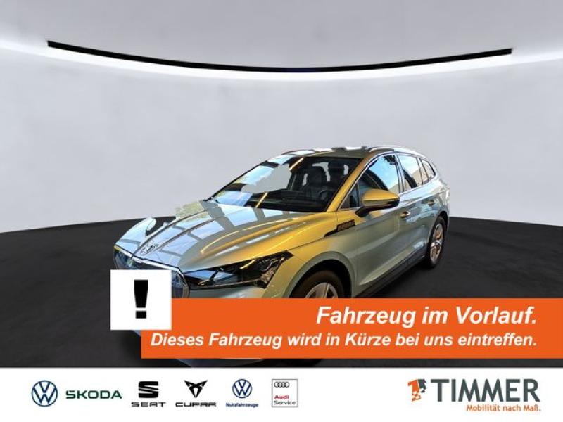 SKODA  Enyaq iV 80 SUITE +WÄPU +AHK +MATRIX +PANO +RKAM, Arctic Silber Metallic