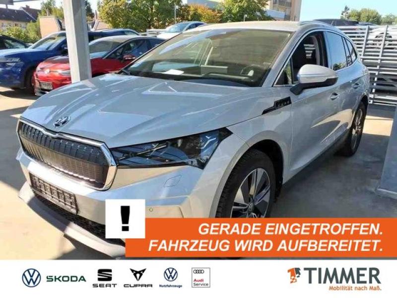 SKODA  Enyaq iV 80 LOFT +AHK +MATRIX +RKAM +HuD +ACC +, Brillant Silber Metallic