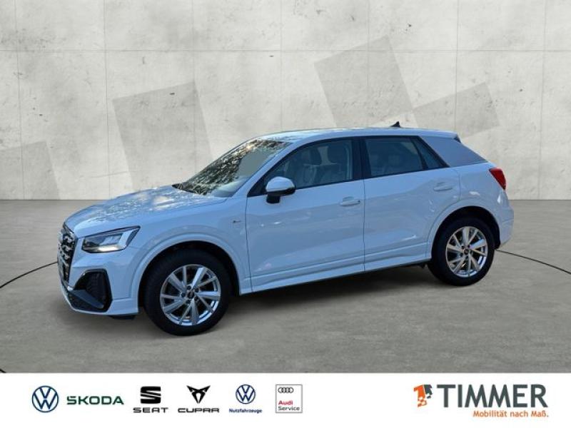 AUDI  Q2 35 TFSI S tronic S LINE BLACK +LED +ACC +RKAM, Gletscherweiß Metallic