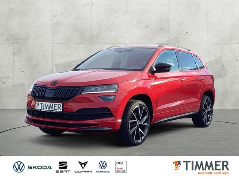 SKODA  Karoq 1.5 TSI DSG Sportline *AHK*RFK*TravellerPl, Velvet Rot Metallic