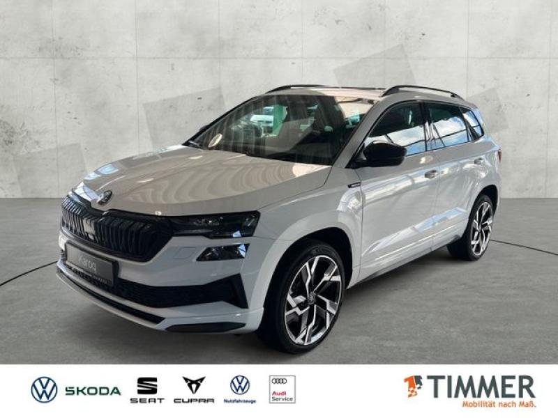 SKODA  KAROQ SPORTLINE  2,0 TDI 110KW (150PS) DSG *AHK*, Moon-Weiss Metallic