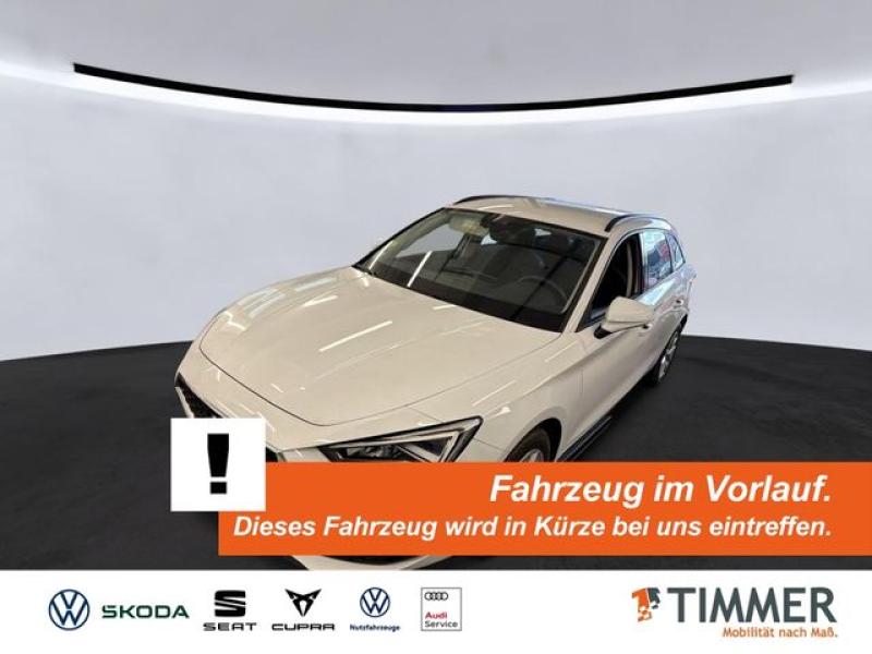 SEAT  Leon ST 2.0 TDI DSG STYLE +AHK +LED +RKAM +ACC +, Nevada Weiß Metallic