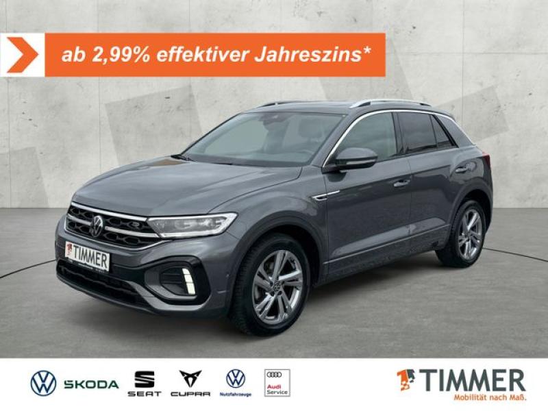 VW  T-Roc 1.0 TSI R-LINE +AHK+PANO+IQ.LIGHT+ACC+RKAM, Indiumgrau Metallic