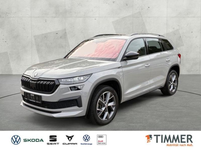 SKODA  Kodiaq 2.0 TDI DSG 4x4 SPORTLINE +AHK +PANO +MAT, Stahl Grau
