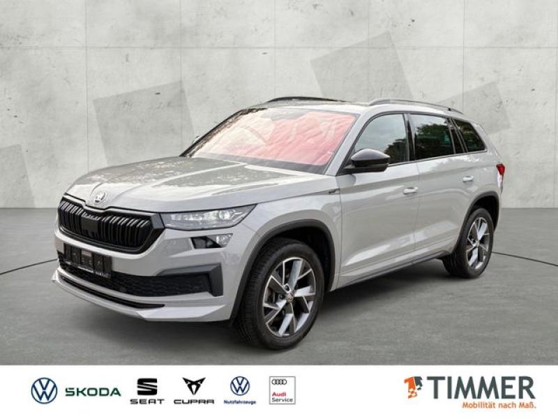 SKODA  Kodiaq 2.0 TDI DSG 4x4 SPORTLINE +AHK +PANO +MAT, Stahl Grau