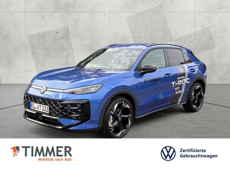 VW  T-Roc R-Line 1,5 eTSI OPF DSG +ACC +IQ.LIGHT +SH, Celestial Blue Metallic